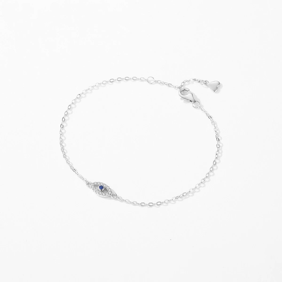 Evil Eye Protection Bracelet – Blue CZ & 925 Sterling Silver | Protection Code 91877519