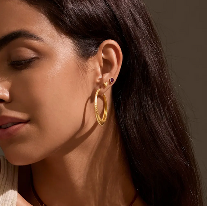 Timeless Beauty Dot Hoop Earrings