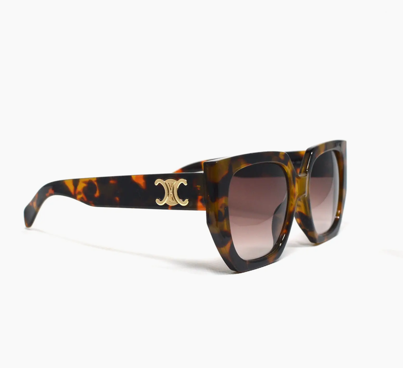 Vintage Tortoise Shell Square Sunglasses