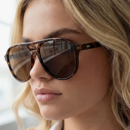 Oversized Polarized Aviator Sunglasses