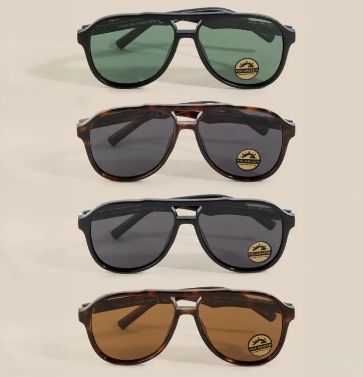 Oversized Polarized Aviator Sunglasses
