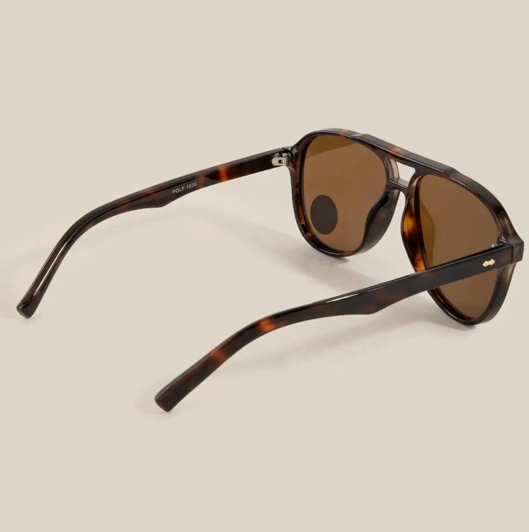 Oversized Polarized Aviator Sunglasses