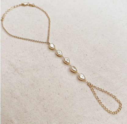 Baroque Pearl Hand Chain
