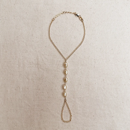 Baroque Pearl Hand Chain