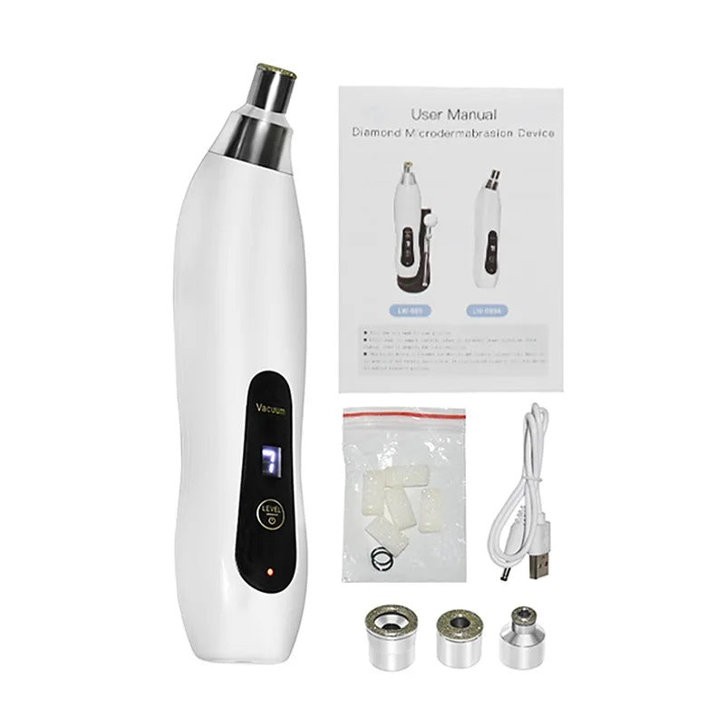 Diamond Microdermabrasion Machine – Professional Blackhead Remover & Deep Pore Cleansing Facial Tool