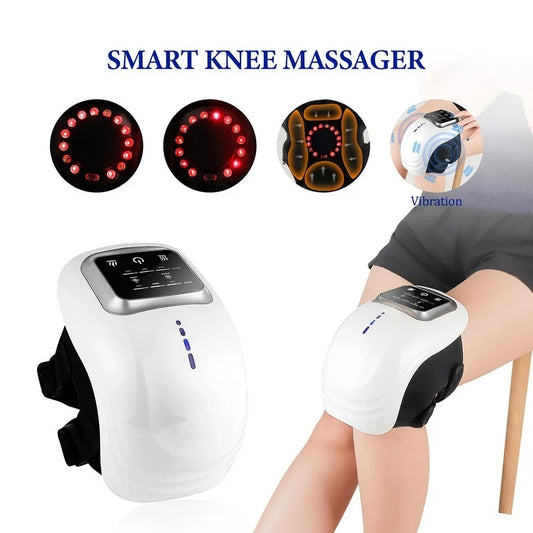 Smart Heated Knee Massager with Air Compression & Gentle Vibration
