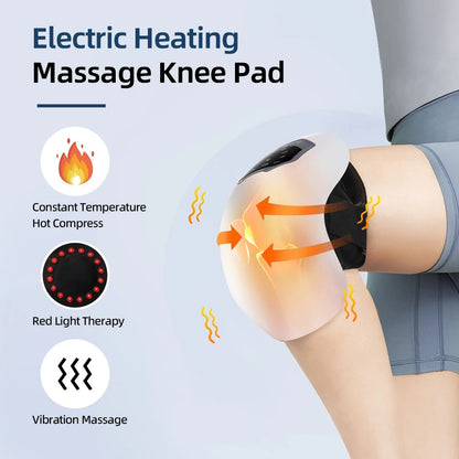 Smart Heated Knee Massager with Air Compression & Gentle Vibration
