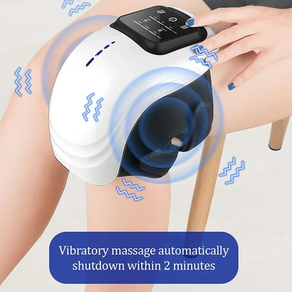 Smart Heated Knee Massager with Air Compression & Gentle Vibration
