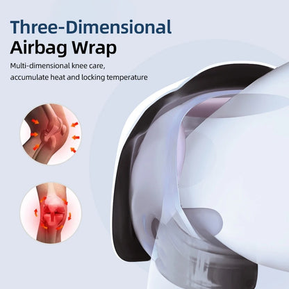 Smart Heated Knee Massager with Air Compression & Gentle Vibration