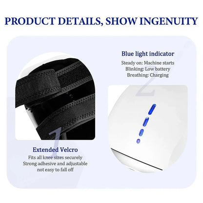 Smart Heated Knee Massager with Air Compression & Gentle Vibration