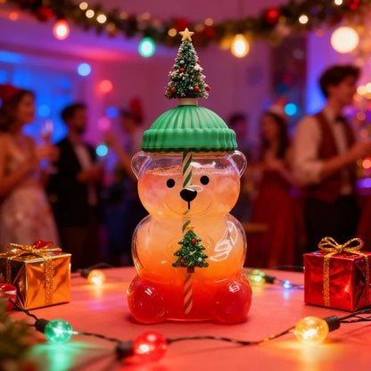 Viral Bear Glass Cup-Limited Edition Collector Mug (Trending Cafe Aesthetic)